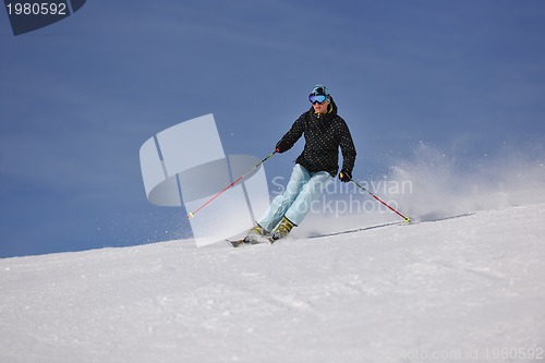 Image of  skiing on on now at winter season