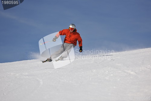 Image of  skiing on on now at winter season