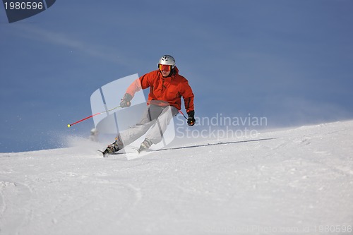 Image of  skiing on on now at winter season