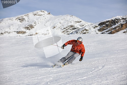 Image of  skiing on on now at winter season