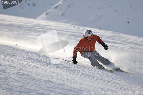 Image of  skiing on on now at winter season