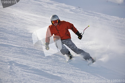 Image of  skiing on on now at winter season