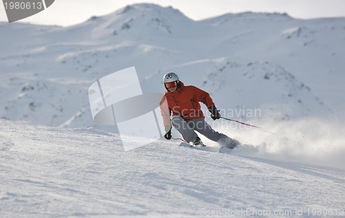 Image of  skiing on on now at winter season