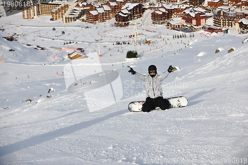 Image of  skiing on on now at winter season