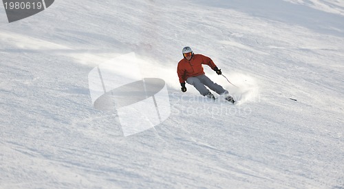 Image of  skiing on on now at winter season