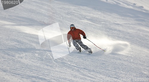 Image of  skiing on on now at winter season