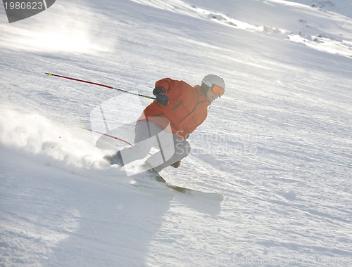 Image of  skiing on on now at winter season