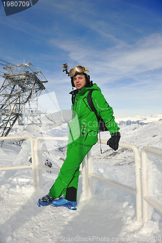 Image of  skiing on on now at winter season