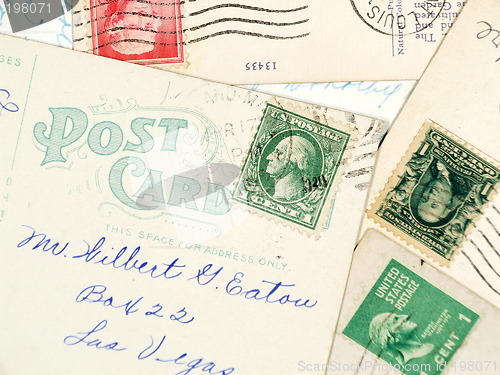 Image of Antique used postcards