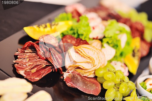 Image of buffet food closeup