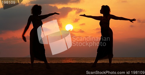 Image of Women at sunset