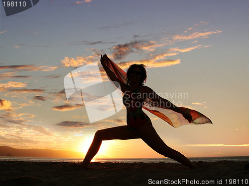 Image of Woman with a scarf