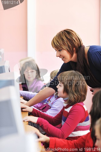 Image of it education with children in school