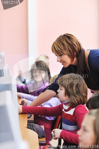 Image of it education with children in school