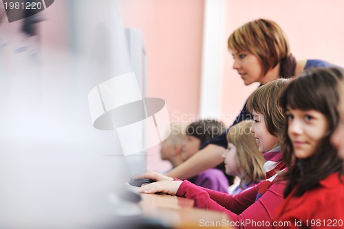 Image of it education with children in school