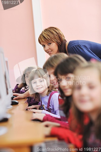 Image of it education with children in school