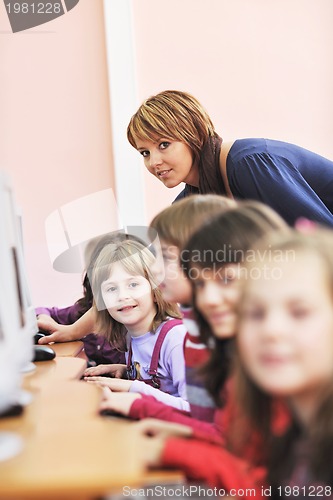 Image of it education with children in school