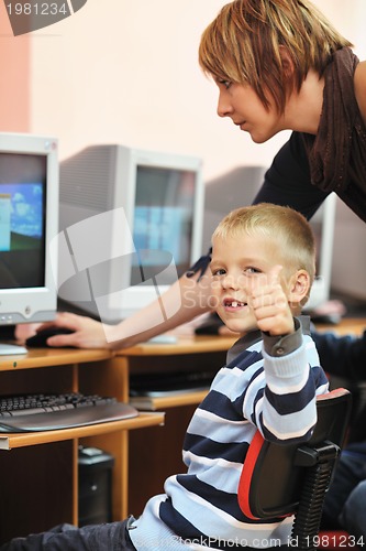 Image of it education with children in school