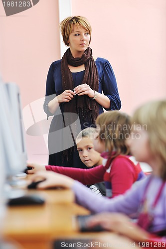 Image of it education with children in school