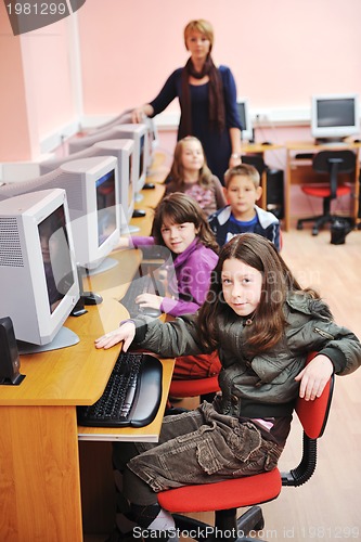 Image of it education with children in school