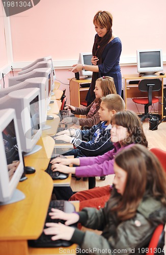 Image of it education with children in school