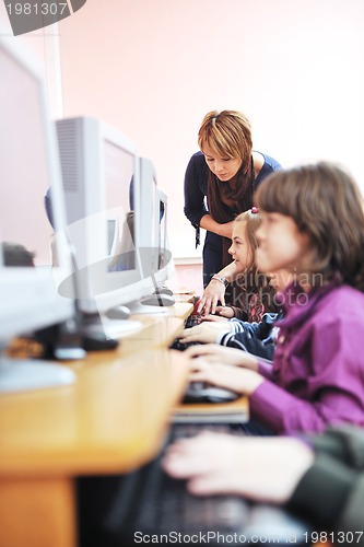 Image of it education with children in school