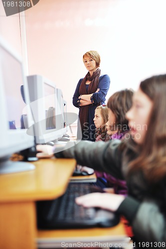 Image of it education with children in school