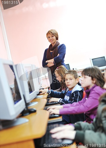 Image of it education with children in school