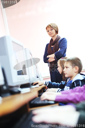 Image of it education with children in school