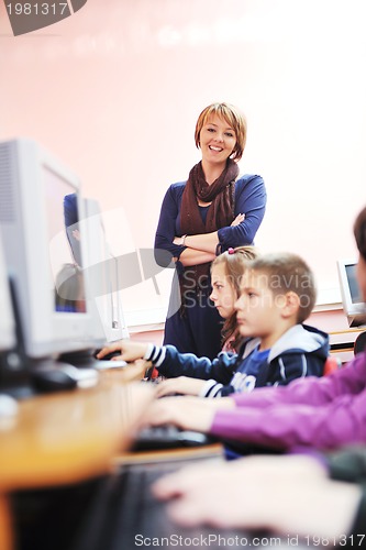 Image of it education with children in school