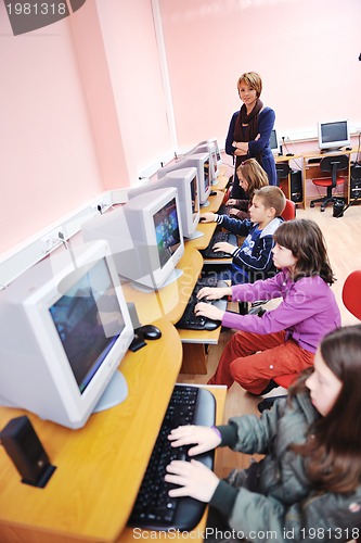 Image of it education with children in school