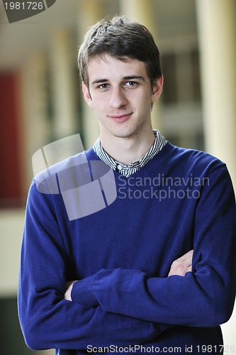 Image of student male portrait at campus
