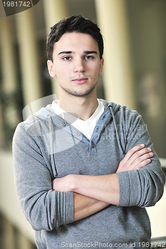 Image of student male portrait at campus