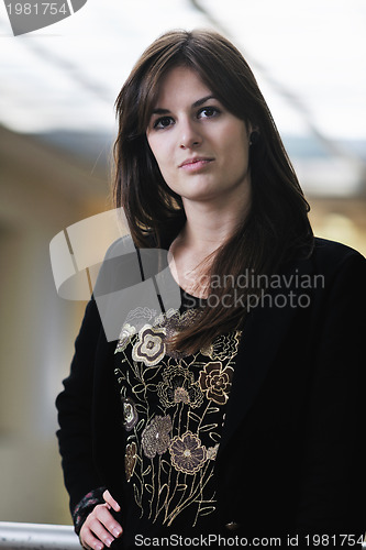 Image of student girl portrait at university campus 