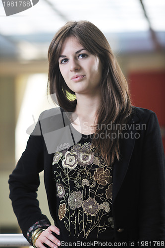 Image of student girl portrait at university campus 