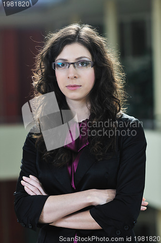 Image of student girl portrait at university campus 