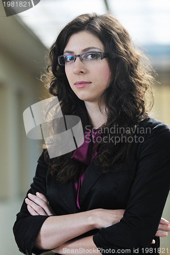 Image of student girl portrait at university campus 