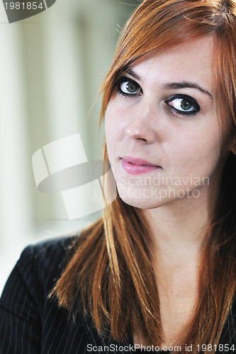 Image of student girl portrait at university campus 