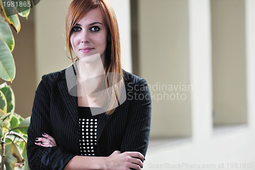 Image of student girl portrait at university campus 