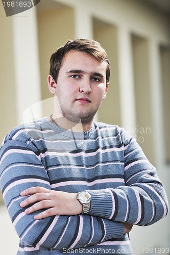 Image of student male portrait at campus