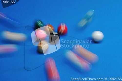 Image of billiard balls