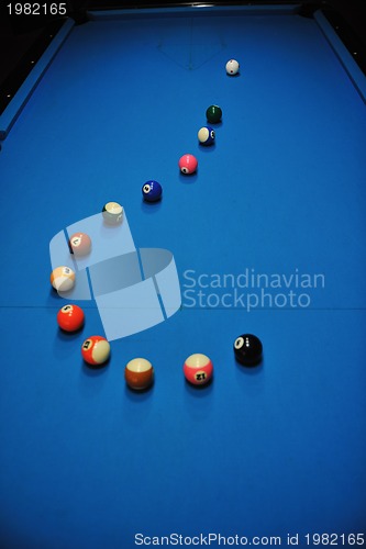 Image of billiard balls