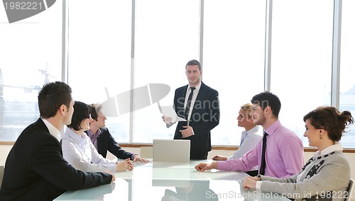 Image of group of business people at meeting