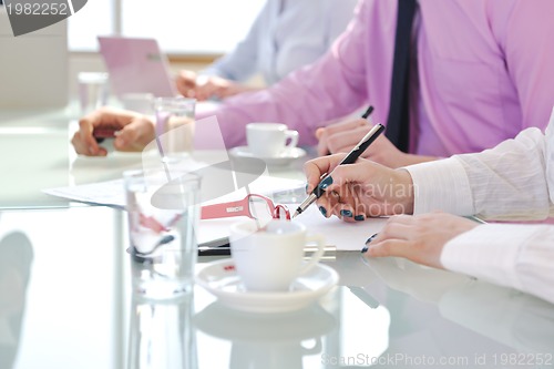 Image of group of business people at meeting