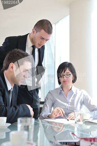 Image of group of business people at meeting