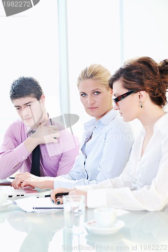 Image of group of business people at meeting