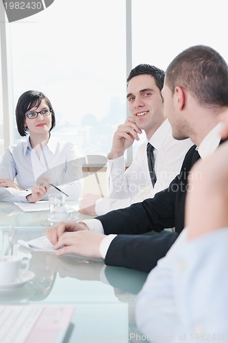 Image of group of business people at meeting