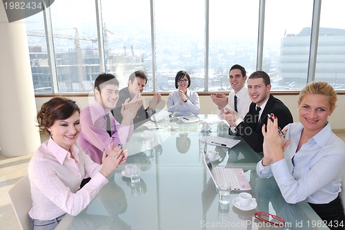 Image of group of business people at meeting