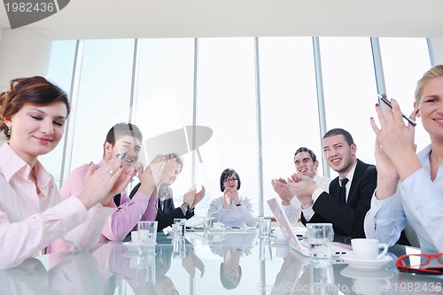 Image of group of business people at meeting