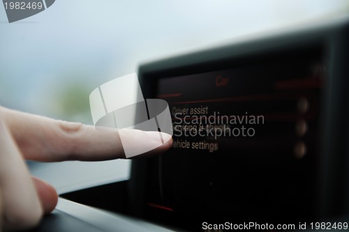 Image of man using car navigation